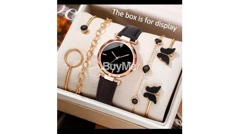 black-colour-watch-with-2-bleslet-and-1-necklace-big-0