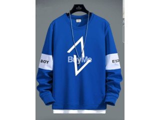 BLUE COLOUR LONG SLEEVED T SHIRT