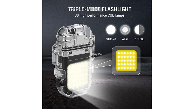 waterproof-rechargeable-electric-arc-lighter-with-flashlight-big-4