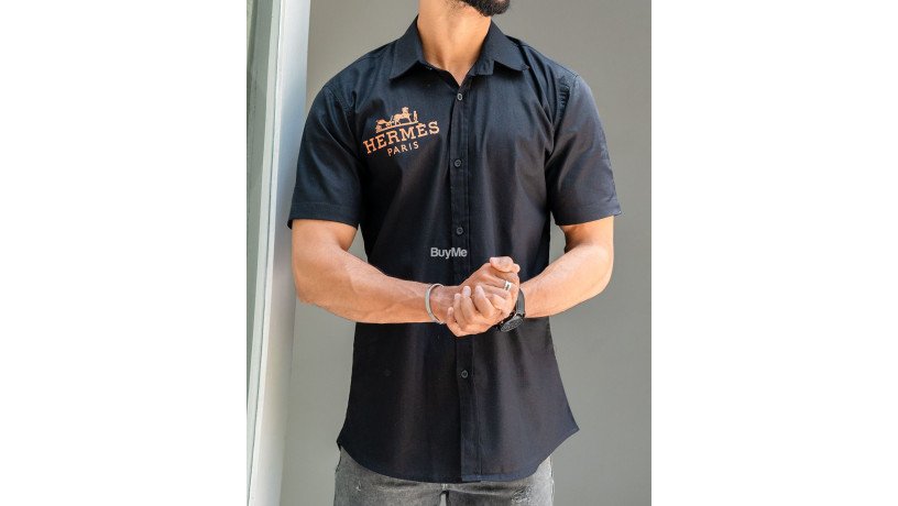 black-colour-short-sleeve-shirt-big-2