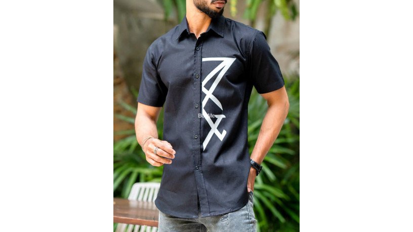 black-colour-short-sleeve-shirt-big-1