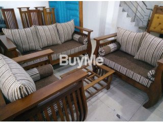 MODERN WOODEN SOFA SET - 39