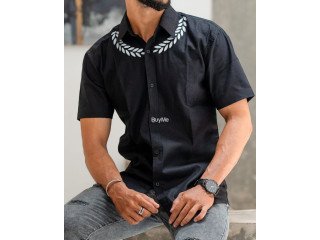 SHORT SLEEVE SHIRT - BLACK