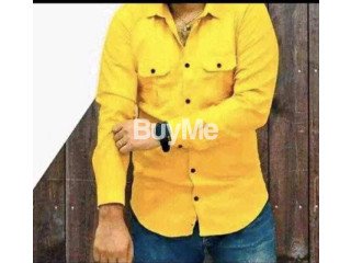 DOUBLE POCKET SHIRT - YELLOW