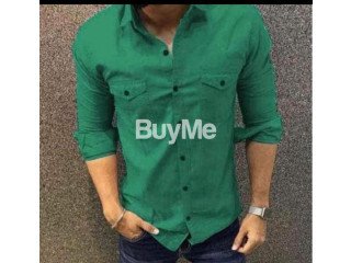 DOUBLE POCKET SHIRT - GREEN (FOR MENS)