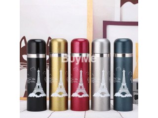 WATER BOTTLE STAINLESS STEEL VACUUM FLASK | HOT AND COLD INSULATION CUP 500ML