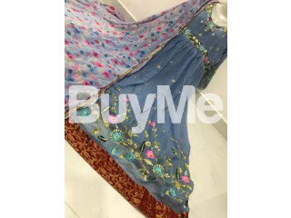 FLORAL EMBROIDED DRESS WITH DUPATTA