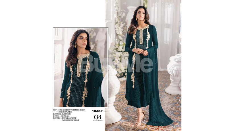 fox-georgette-embroidery-sequins-worked-kurta-dark-green-big-0