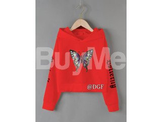 BUTTERFLY'S LADYS HOODY - RED