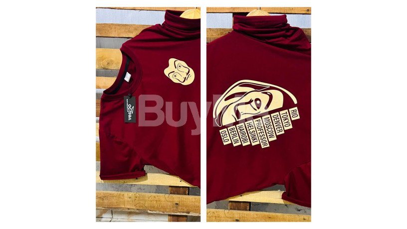 maroon-colour-vesloo-brand-t-shirt-big-0