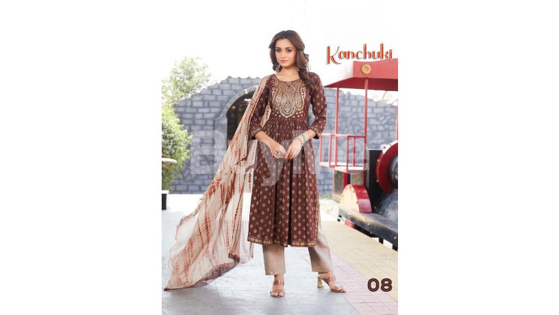 kanchuki-kurtha-set-dark-brown-big-0