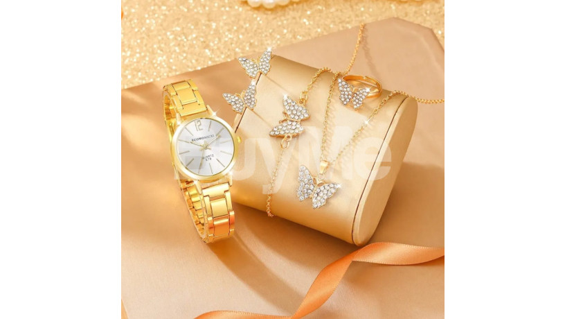 gold-colour-watch-bracelets-neckless-full-set-big-0
