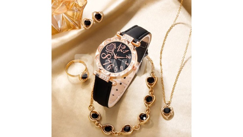 black-colour-watch-bracelets-necklesss-big-0