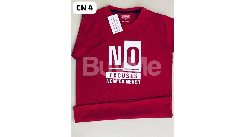 unisex-cotton-t-shirt-no-excuses-red-big-0