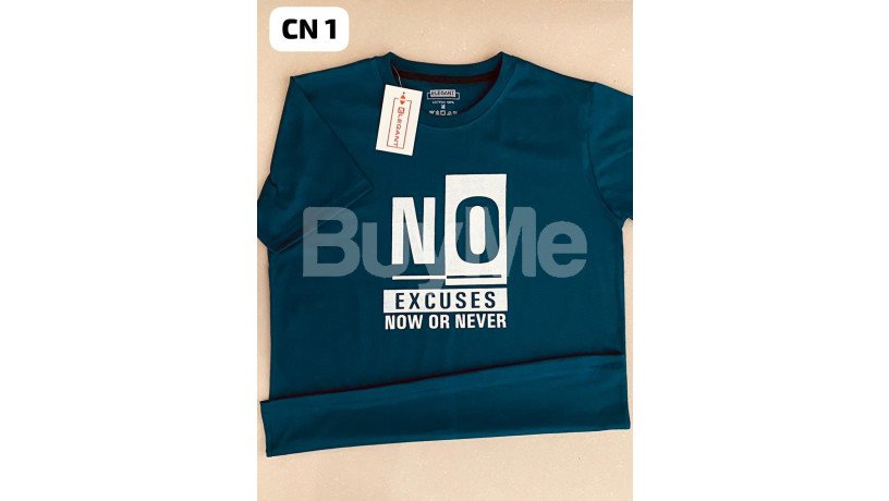 unisex-cotton-t-shirt-no-excuses-dark-blue-big-0