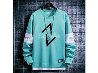 THICK LONG SLEEVED T-SHIRT - MINT GREEN