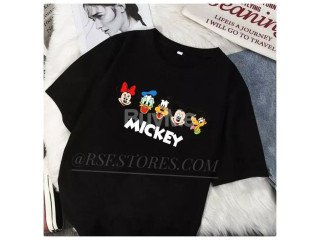 MICKY BAGGY UNISEX T SHIRT - BLACK