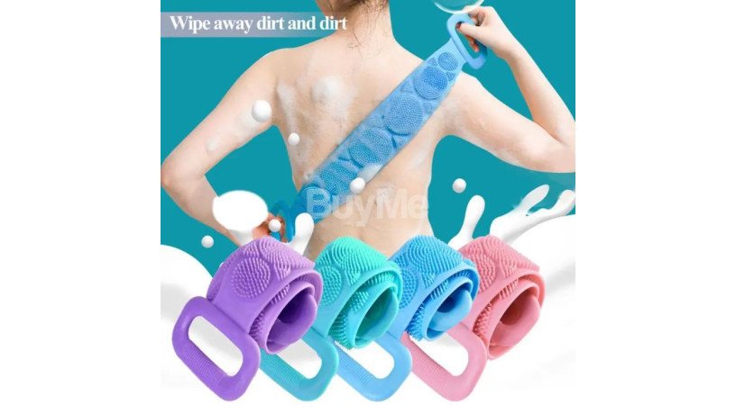 silica-gel-bath-brush-towl-two-stop-scrubbing-belt-body-scrub-with-body-cleaner-and-shamboo-massager-big-1