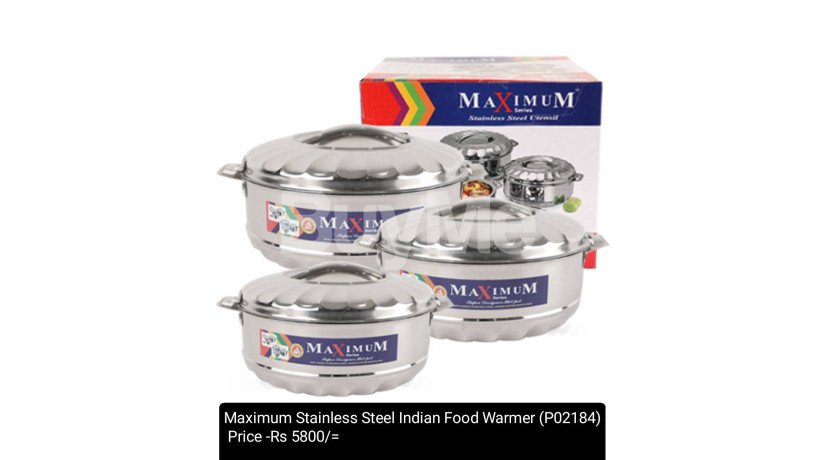 maximum-stainless-steel-indian-food-warmer-big-0