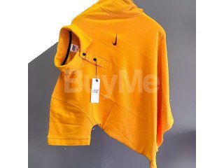 TOMMY BRAND COLLAR T-SHIRTS - LIGHT ORANGE