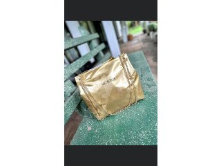 VICTORIA SHINE BAG - GOLD