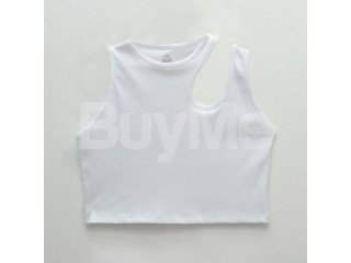 WOMEN'S CROP TOP - WHITE